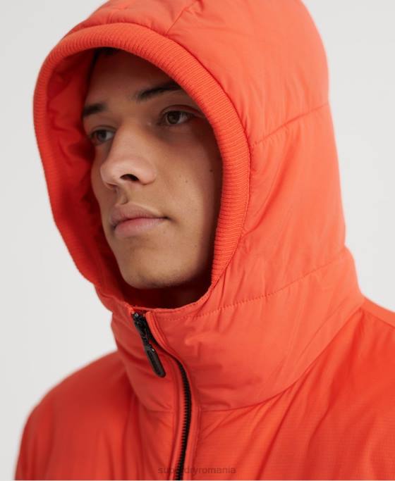 Superdry geacă casual căptușită îmbrăcăminte portocale bărbați JX0Z4755