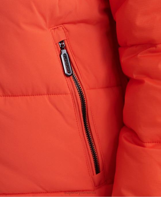 Superdry geacă casual căptușită îmbrăcăminte portocale bărbați JX0Z4755