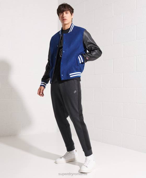 Superdry geacă de baseball de lână îmbrăcăminte marina bărbați JX0Z4586