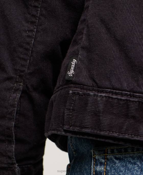 Superdry geacă de camioner cu snur sherpa îmbrăcăminte negru femei JX0Z3817