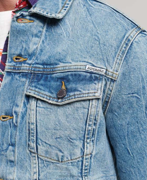 Superdry geacă de camioner de drumar îmbrăcăminte albastru bărbați JX0Z4438