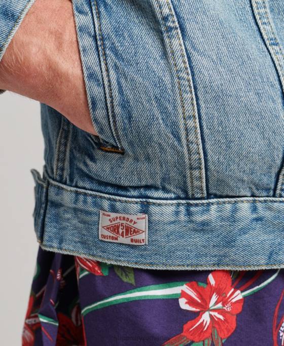 Superdry geacă de camioner de drumar îmbrăcăminte albastru bărbați JX0Z4438