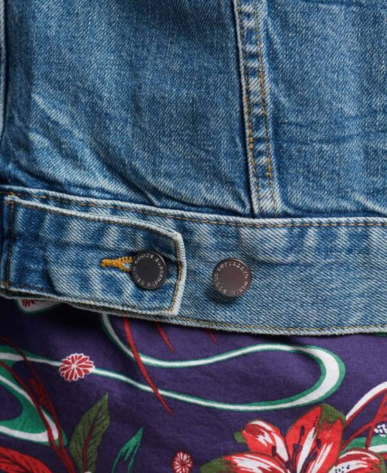 Superdry geacă de camioner de drumar îmbrăcăminte albastru bărbați JX0Z4438