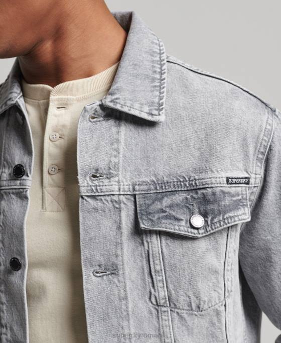 Superdry geacă de camioner de drumar îmbrăcăminte gri bărbați JX0Z4745