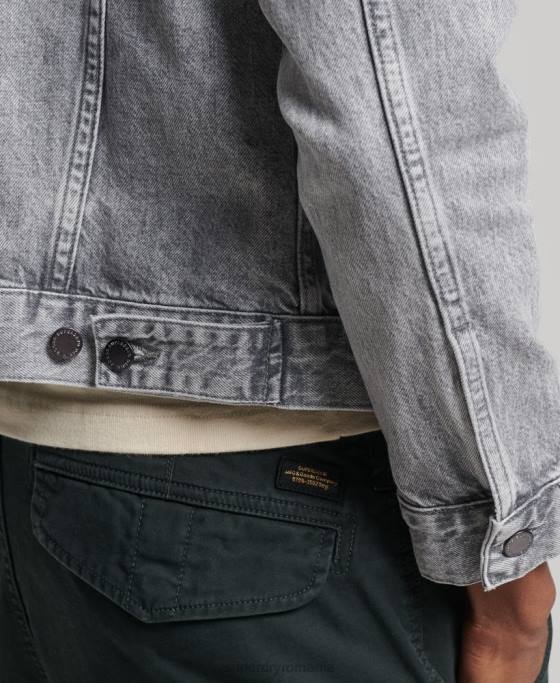 Superdry geacă de camioner de drumar îmbrăcăminte gri bărbați JX0Z4745