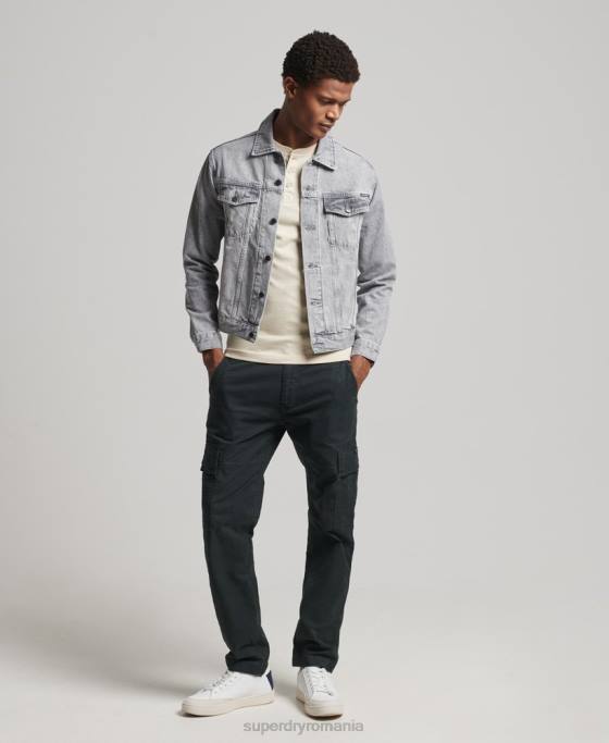 Superdry geacă de camioner de drumar îmbrăcăminte gri bărbați JX0Z4745