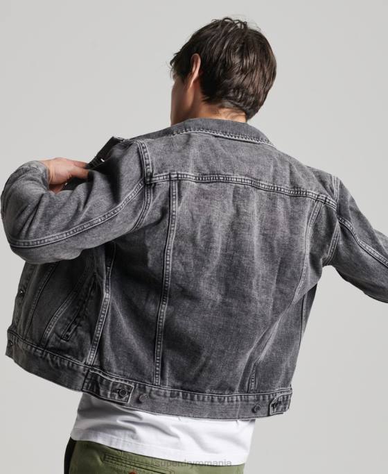Superdry geacă de camioner de drumar îmbrăcăminte negru bărbați JX0Z4530