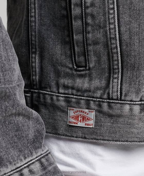 Superdry geacă de camioner de drumar îmbrăcăminte negru bărbați JX0Z4530