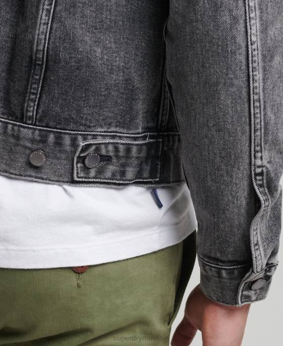Superdry geacă de camioner de drumar îmbrăcăminte negru bărbați JX0Z4530