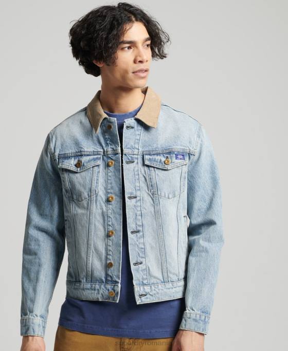Superdry geacă de camioner de epocă highwayman îmbrăcăminte albastru bărbați JX0Z4451