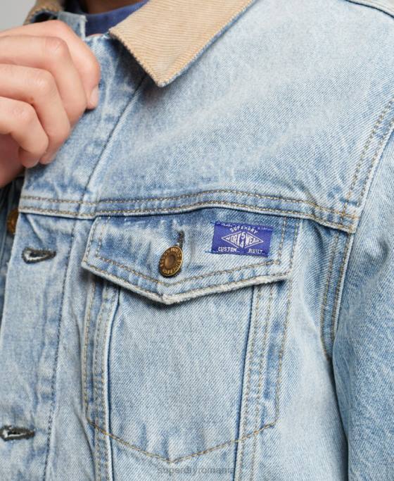Superdry geacă de camioner de epocă highwayman îmbrăcăminte albastru bărbați JX0Z4451