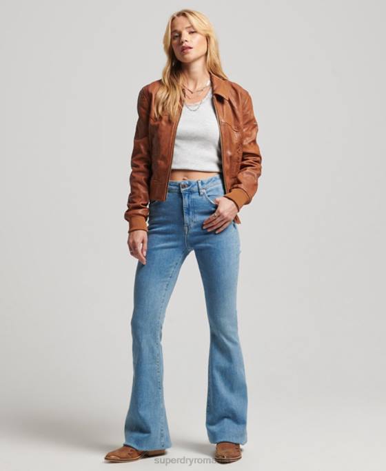 Superdry geacă de club indie îmbrăcăminte bronzat femei JX0Z5417