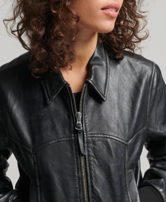 Superdry geacă de club indie îmbrăcăminte negru femei JX0Z5413