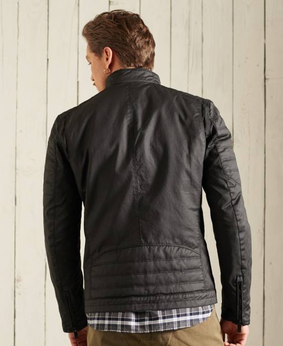 Superdry geacă de motociclist din carbon îmbrăcăminte negru bărbați JX0Z4688