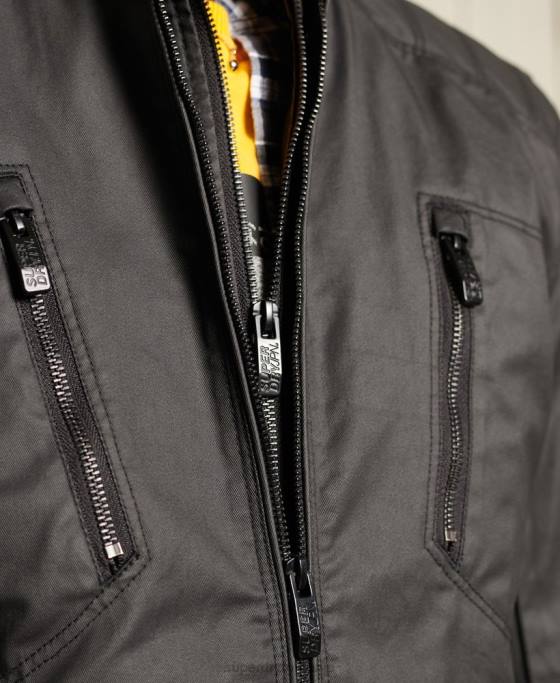 Superdry geacă de motociclist din carbon îmbrăcăminte negru bărbați JX0Z4688