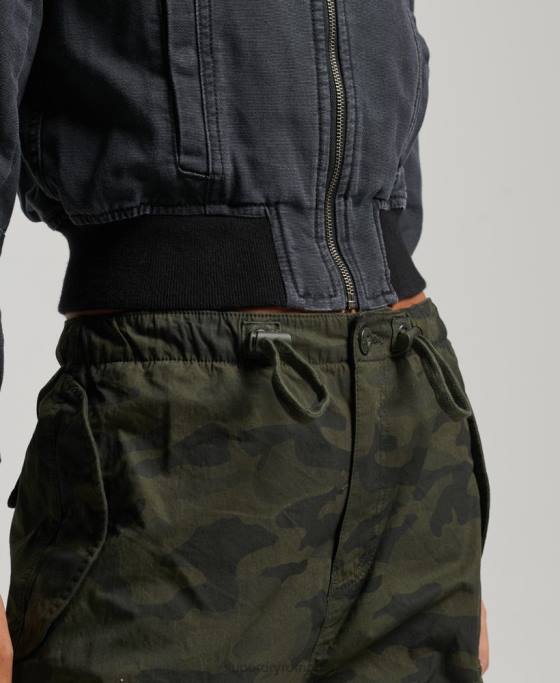 Superdry geacă de pânză indie club îmbrăcăminte negru femei JX0Z3733