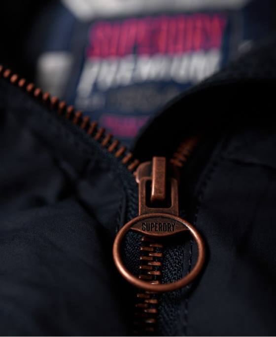 Superdry geacă de trial cu patru buzunare îmbrăcăminte marina femei JX0Z3860