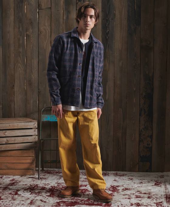 Superdry geacă din lână uscată ediție limitată îmbrăcăminte albastru bărbați JX0Z4761