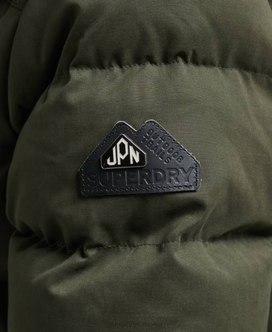 Superdry geacă parka expediție din microfibră îmbrăcăminte verde femei JX0Z3653