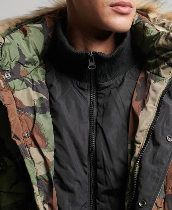 Superdry geacă parka sd expedition îmbrăcăminte verde bărbați JX0Z4775