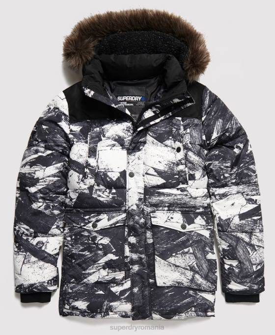 Superdry geacă parka sd explorer îmbrăcăminte gri bărbați JX0Z4717