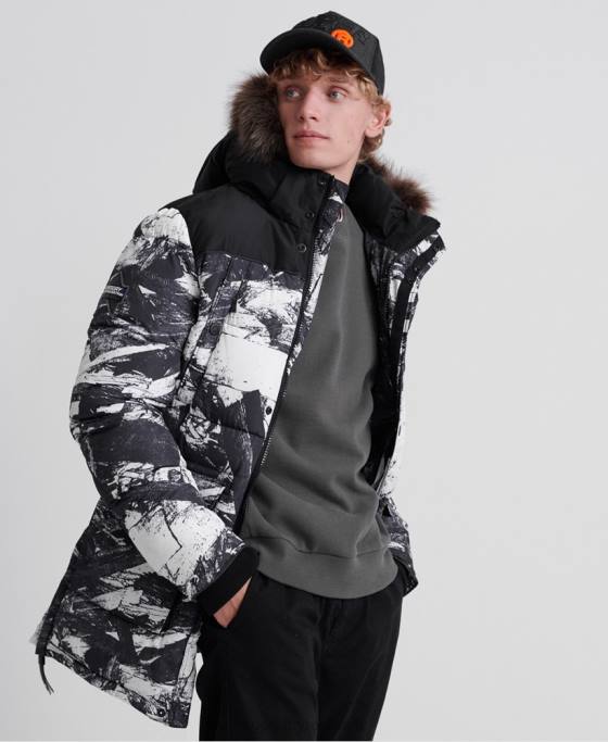 Superdry geacă parka sd explorer îmbrăcăminte gri bărbați JX0Z4717