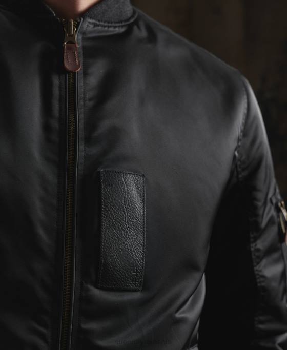 Superdry geacă reversibilă uscată ediție limitată îmbrăcăminte negru bărbați JX0Z4770