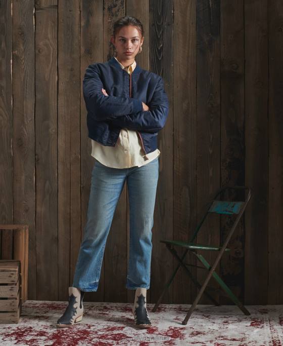 Superdry geacă reversibilă uscată ediție limitată îmbrăcăminte roșu femei JX0Z5551