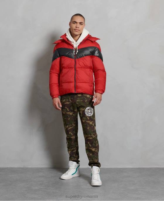 Superdry geacă stratus căptușită îmbrăcăminte roșu bărbați JX0Z4789
