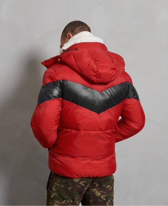 Superdry geacă stratus căptușită îmbrăcăminte roșu bărbați JX0Z4789