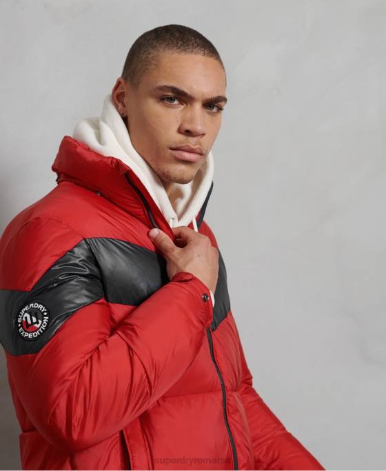 Superdry geacă stratus căptușită îmbrăcăminte roșu bărbați JX0Z4789