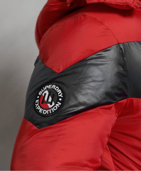 Superdry geacă stratus căptușită îmbrăcăminte roșu bărbați JX0Z4789