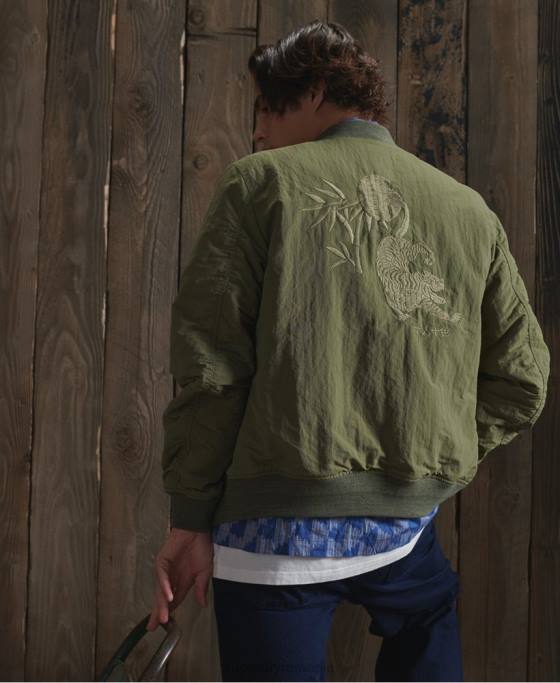 Superdry geacă suvenir uscată ediție limitată îmbrăcăminte kaki bărbați JX0Z4772