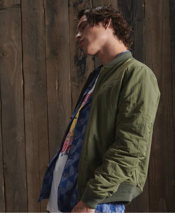 Superdry geacă suvenir uscată ediție limitată îmbrăcăminte kaki bărbați JX0Z4772