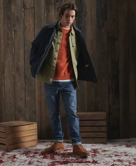 Superdry geacă tank uscată ediție limitată îmbrăcăminte marina bărbați JX0Z4768