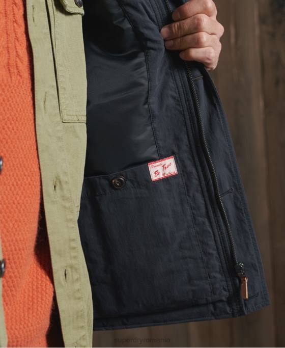 Superdry geacă tank uscată ediție limitată îmbrăcăminte marina bărbați JX0Z4768