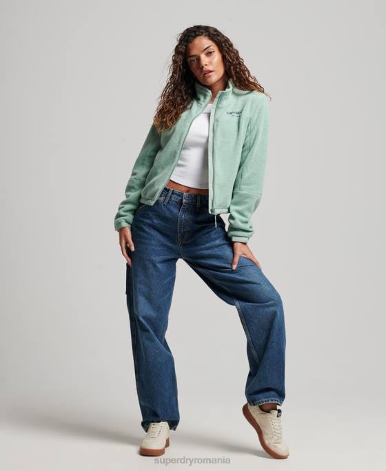 Superdry geacă trekker fleece îmbrăcăminte verde femei JX0Z3699