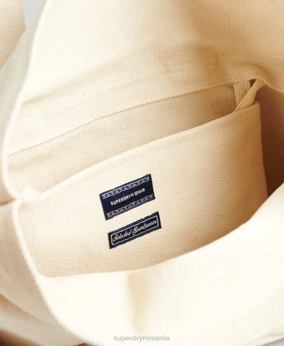 Superdry geantă tote pentru exterior accesorii nud bărbați JX0Z1656