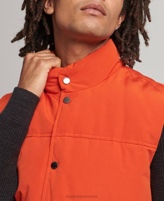 Superdry gilet de munte de epocă îmbrăcăminte portocale bărbați JX0Z4439