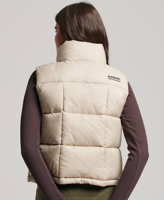 Superdry gilet sport montan îmbrăcăminte bej femei JX0Z5632