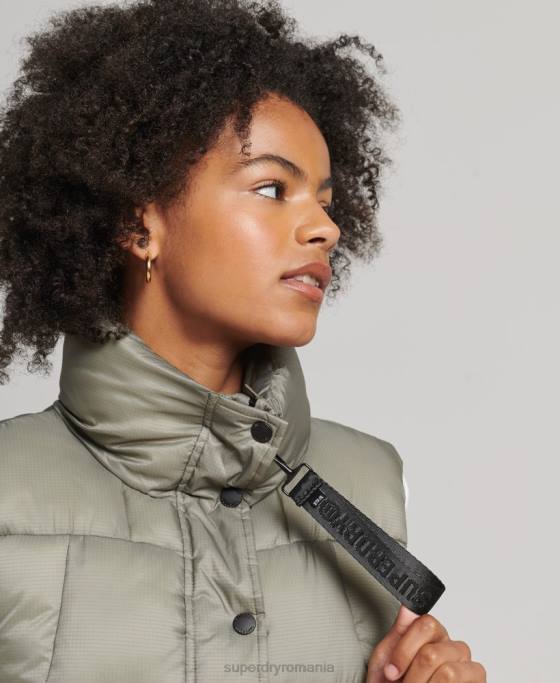 Superdry gilet sport montan îmbrăcăminte kaki femei JX0Z5440