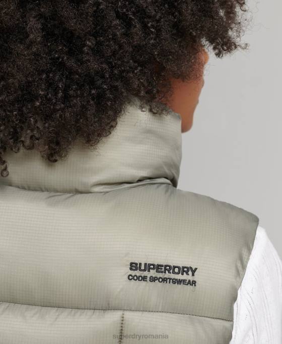 Superdry gilet sport montan îmbrăcăminte kaki femei JX0Z5440