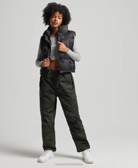 Superdry gilet sport montan îmbrăcăminte negru femei JX0Z5646