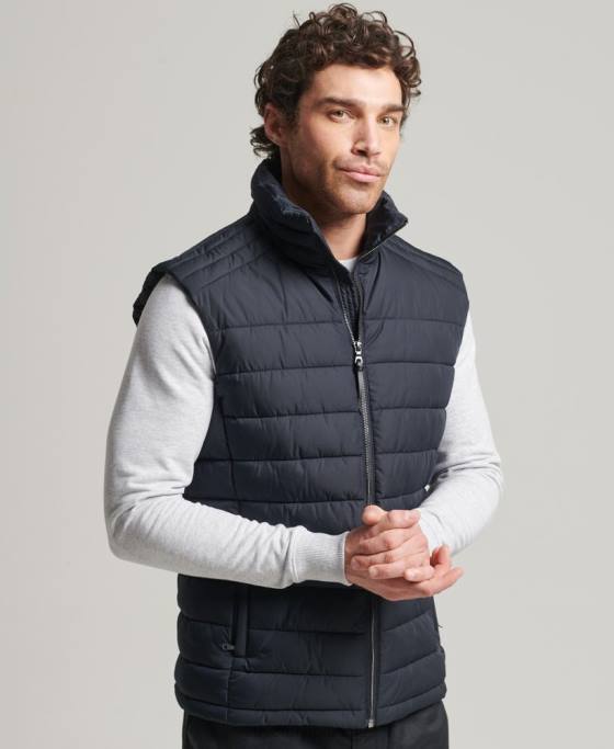 Superdry gilet studios fuji îmbrăcăminte marina bărbați JX0Z4690