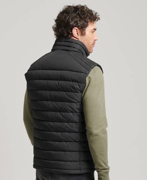 Superdry gilet studios fuji îmbrăcăminte negru bărbați JX0Z4651