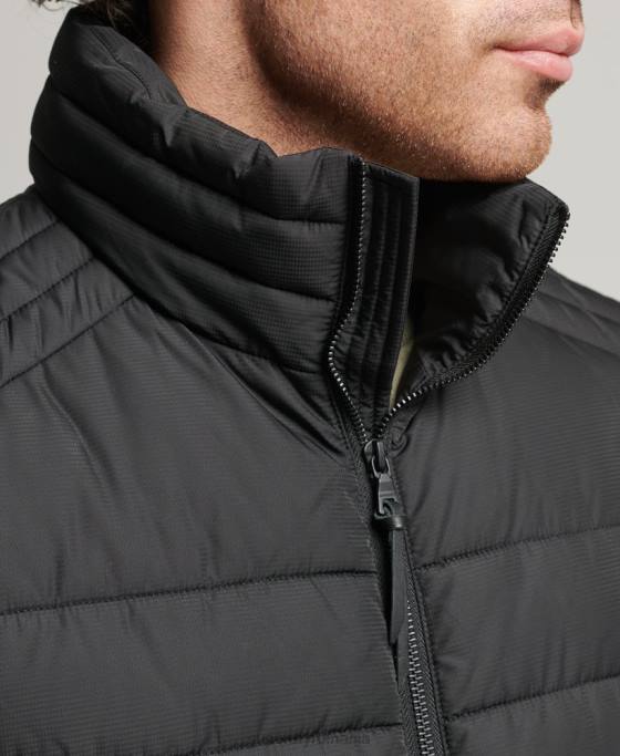 Superdry gilet studios fuji îmbrăcăminte negru bărbați JX0Z4651