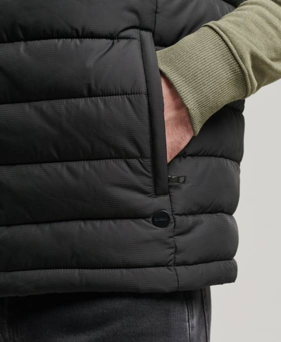 Superdry gilet studios fuji îmbrăcăminte negru bărbați JX0Z4651
