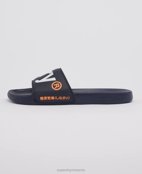 Superdry glisoare clasice cu logo pantofi marina bărbați JX0Z1952