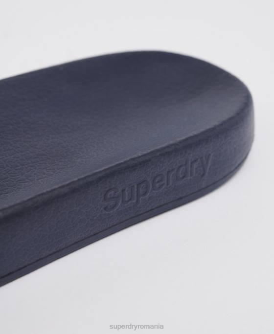 Superdry glisoare clasice cu logo pantofi marina bărbați JX0Z1952