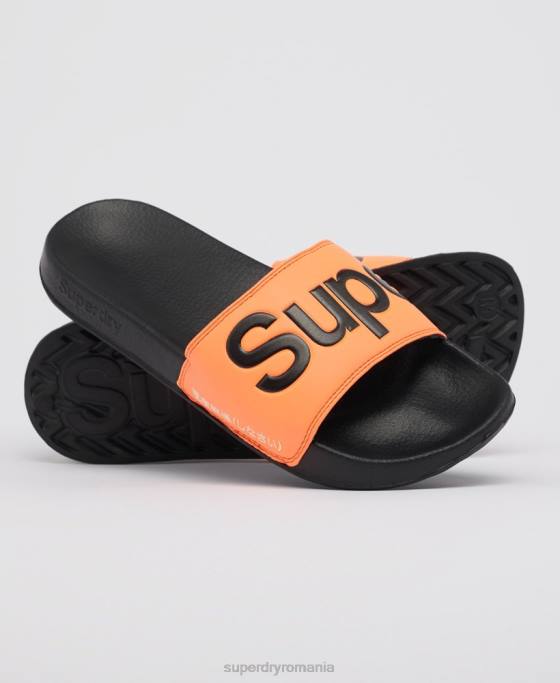 Superdry glisoare clasice cu logo pantofi portocale bărbați JX0Z1934